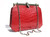  RED 1990's  Alligator Belly Skin Structured Shoulder Bag - JUDITH LEIBER 