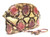  1980's Colorful PYTHON Snake Skin CLUTCH Shoulder Bag - Morris Moskowitz 