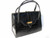  STUNNING 1960's LUCILLE de PARIS Jet BLACK Alligator Skin Handbag 