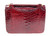 Petite RUBY RED 1950's-60's TURTLE SKIN CLUTCH Bag   Petite RUBY RED 1950's-60's TURTLE SKIN CLUTCH Bag