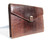 Chic 1950's-60's Chocolate Lizard Skin Clutch Shoulder Bag w/ Hornback Alligator Clasp   Chic 1950's-60's Chocolate Lizard Skin Clutch Shoulder Bag w/ Hornback Alligator Clasp