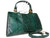  HUGE 14.5" 1970's GREEN PYTHON Snake Skin Handbag SHOULDER Bag 