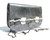  METALLIC Silver Gray & Black 1980's Snake Skin Clutch Shoulder Crossbody Bag - ANDREA PFISTER 
