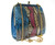  Late 1990's BLUE, Tan, PINK & Gray Python Snake Skin Clutch Shoulder Bag 