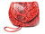 RED & BLACK 1970's-80's ANACONDA Snake Skin Clutch Shoulder Bag   RED & BLACK 1970's-80's ANACONDA Snake Skin Clutch Shoulder Bag