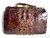 XL Early 1900's Edwardian HORNBACK Alligator Purse - RED Leather Lined!   XL Early 1900's Edwardian HORNBACK Alligator Purse - RED Leather Lined!
