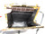 HELENE 1990's Dark Gray Taupe CROCODILE Belly Skin Shoulder CROSS BODY Bag Clutch   HELENE 1990's Dark Gray Taupe CROCODILE Belly Skin Shoulder CROSS BODY Bag Clutch