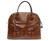  Stunning  XL 14 x 10 BOLIDE Style CHESTNUT Premium ALLIGATOR Belly Skin Handbag - Lock & Key! 