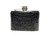  4 oz. BLACK HORNBACK Crocodile Skin Stainless WHISKEY Flask - NEW! 