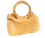  Stunning TAN Alligator Belly Skin Handbag  - Circular Handles - RALPH LAUREN 