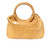  Stunning TAN Alligator Belly Skin Handbag  - Circular Handles - RALPH LAUREN 