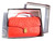 Lovely RED 1980's-90's Ostrich Skin Handbag with Shoulder Strap w/Box!   Lovely RED 1980's-90's Ostrich Skin Handbag with Shoulder Strap w/Box!