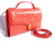 Lovely RED 1980's-90's Ostrich Skin Handbag with Shoulder Strap w/Box!   Lovely RED 1980's-90's Ostrich Skin Handbag with Shoulder Strap w/Box!