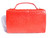 Lovely RED 1980's-90's Ostrich Skin Handbag with Shoulder Strap w/Box!   Lovely RED 1980's-90's Ostrich Skin Handbag with Shoulder Strap w/Box!