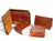 Lovely SET - Unisex Cognac Alligator Skin Playing Card Case, Wallet &  Stamp Holder   Lovely SET - Unisex Cognac Alligator Skin Playing Card Case, Wallet &  Stamp Holder