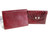  SET -  Burgundy Red Lizard Skin Judith Leiber Wallet w/Frogs & Mini Lederer Note Binder 
