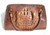 Dark Brown 1940's-50's  Antique Hornback Alligator Skin Handbag w/Laced Edges & Paws!   Dark Brown 1940's-50's  Antique Hornback Alligator Skin Handbag w/Laced Edges & Paws!