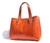  Gorgeous 2010's Bright ORANGE Alligator Belly Skin Shoulder Bag - ITALY 