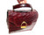 XXL MOD Dark Burgundy RED 1970's ALLIGATOR Belly Skin Handbag Satchel   XXL MOD Dark Burgundy RED 1970's ALLIGATOR Belly Skin Handbag Satchel
