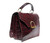  XXL MOD Dark Burgundy RED 1970's ALLIGATOR Belly Skin Handbag Satchel 