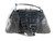  Dramatic Early 2000's Black HORNBACK Alligator TAIL Skin Shoulder Bag 