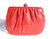  Elegant RED 1980's-90's KARUNG Snake Skin Clutch Shoulder Clutch Bag - Jeweled Clasp! 