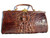 XL 14" Long Dark Brown Edwardian HORNBACK ALLIGATOR Skin Handbag   XL 14" Long Dark Brown Edwardian HORNBACK ALLIGATOR Skin Handbag