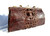 XL 14" Long Dark Brown Edwardian HORNBACK ALLIGATOR Skin Handbag   XL 14" Long Dark Brown Edwardian HORNBACK ALLIGATOR Skin Handbag