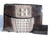 1960's XL Stunning Charcoal & Light Gray Hornback CROCODILE Clutch Shoulder Bag - Boxed!   1960's XL Stunning Charcoal & Light Gray Hornback CROCODILE Clutch Shoulder Bag - Boxed!