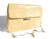  Maurizio Righini 1990's-2000's Butter YELLOW Tan Alligator Belly Skin Clutch Shoulder Bag 