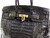 XL 15 x 9 Timeless BIRKIN Style BLACK Early 2010's Alligator Belly Skin SATCHEL Bag - Hermes Style!   XL 15 x 9 Timeless BIRKIN Style BLACK Early 2010's Alligator Belly Skin SATCHEL Bag - Hermes Style!