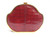  OXBLOOD RED 1980's Hard-Sided Crocodile Belly Skin CLUTCH - ITALY! 