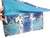  2010's JALDA Blue, Gray & Turquoise PYTHON Snake Skin CLUTCH Bag 