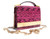 Early 2000s MAGENTA PINK Snake Skin Handbag Shoulder Bag - Brian Atwood   Early 2000s MAGENTA PINK Snake Skin Handbag Shoulder Bag - Brian Atwood