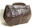 Petite Dark Brown 1940's Alligator Skin CLUTCH Purse   Petite Dark Brown 1940's Alligator Skin CLUTCH Purse