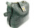  Early 2000's  DEEP GREEN Crocodile Belly Skin Shoulder Bag - Mauro Governa 