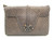  Dark GRAY 1960's MATTE-Finish Snake Skin Shoulder Bag w/Turtle - MANON 