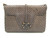  Dark GRAY 1960's MATTE-Finish Snake Skin Shoulder Bag w/Turtle - MANON 