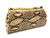  1960's-70's PYTHON Snake Skin Convertible CLUTCH Handbag 