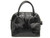  Timeless 2000's 13  x 11 Jet BLACK Crocodile Belly Skin Handbag - MAXIMA 