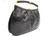  Versatile 1960's-70's Jet Black TURTLE Skin Clutch Handbag Shoulder Bag 