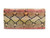  ANDREA PFISTER Pastel Python 1980's-90's Snake Skin Python Clutch Shoulder 