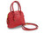  Timeless Petite 9 x 6.5 BOLIDE Style Cherry Red Lizard Skin Handbag 