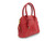  Timeless Petite 9 x 6.5 BOLIDE Style Cherry Red Lizard Skin Handbag 