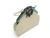 Mini! Art Deco JACOMO Lovely 1960's Jeweled Soft White LIZARD Skin Evening Bag