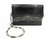 Jet Black 1960's -70's CROCODILE Skin Shoulder Evening Bag - LA JEUNESSE