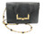 Jet Black 1970's LIZARD Skin Shoulder Bag - Unsigned LA JEUNESSE