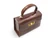 Stunning Lunchbox Style 1960's Brown Crocodile Belly Skin Handbag - Panama