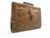  1940's QUILTED Lizard Clutch Purse w/Silver Hardware - Back Feathers 