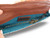 CHIC Jeweled Orange, Black & TAN Python Snake Skin Slim Clutch Shoulder Bag - Falchi